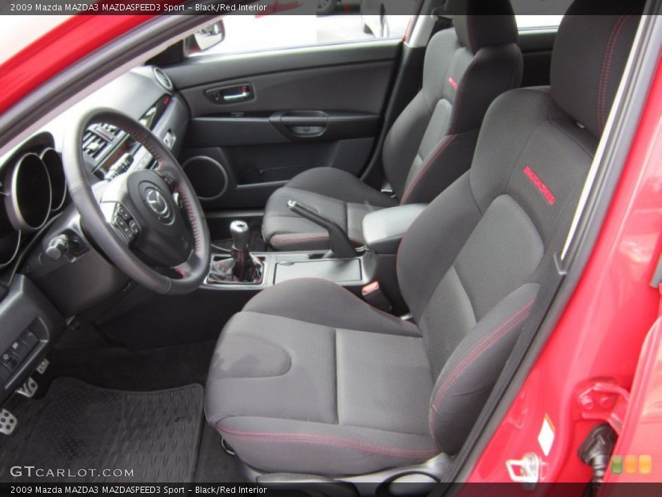 Black/Red Interior Photo for the 2009 Mazda MAZDA3 MAZDASPEED3 Sport #54299415