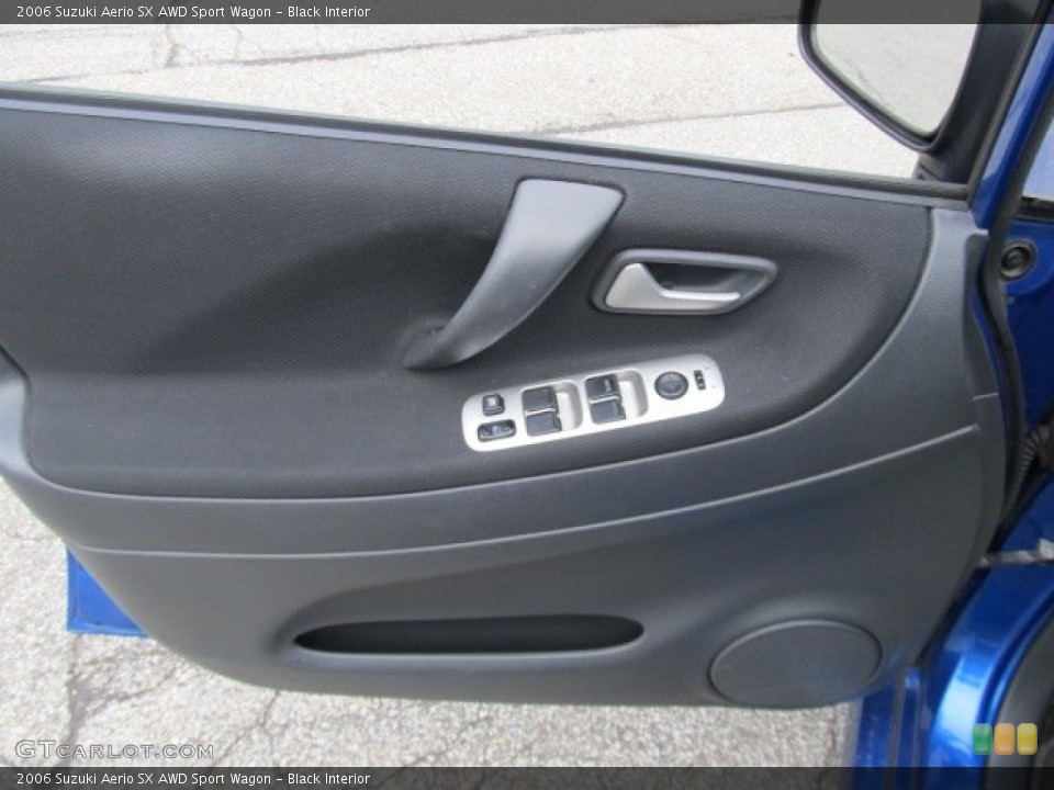 Black Interior Door Panel for the 2006 Suzuki Aerio SX AWD Sport Wagon #54300345
