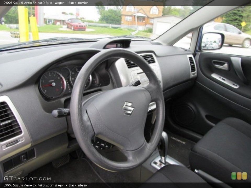 Black Interior Photo for the 2006 Suzuki Aerio SX AWD Sport Wagon #54300354