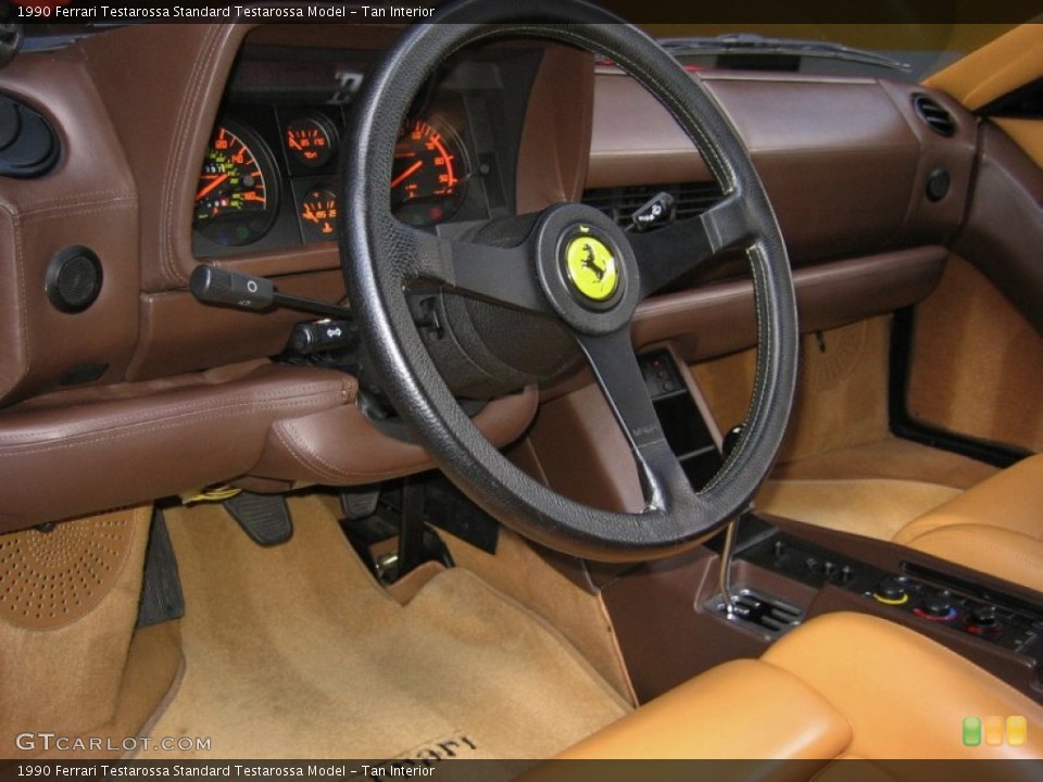Tan Interior Steering Wheel for the 1990 Ferrari Testarossa  #54302100