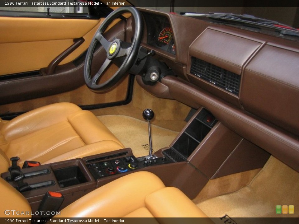 Tan Interior Dashboard for the 1990 Ferrari Testarossa  #54302112