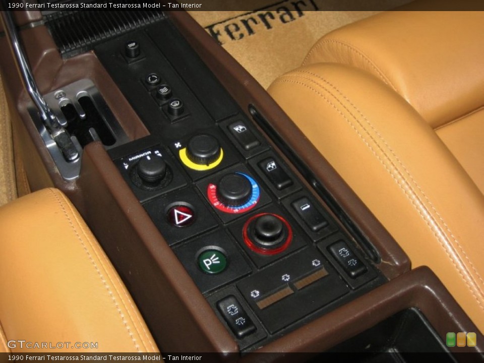 Tan Interior Controls for the 1990 Ferrari Testarossa  #54302160