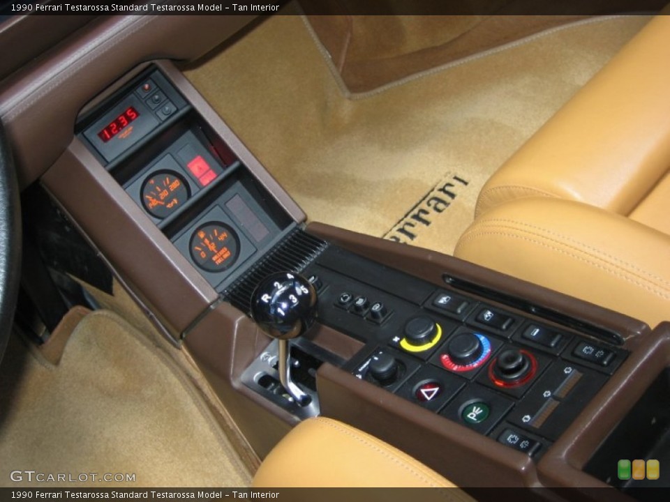 Tan Interior Controls for the 1990 Ferrari Testarossa  #54302181