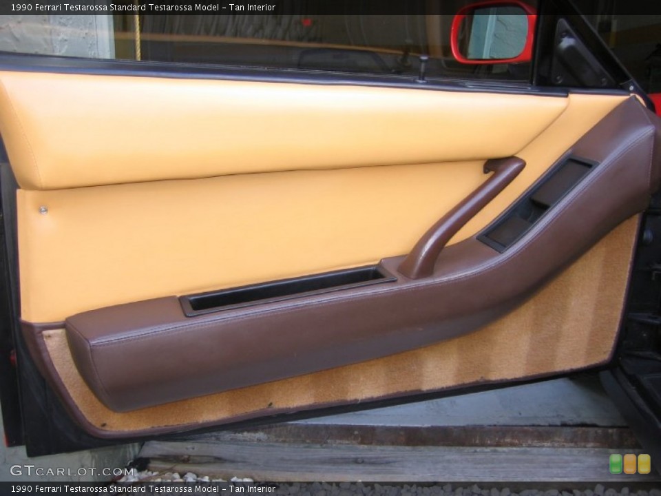 Tan Interior Door Panel for the 1990 Ferrari Testarossa  #54302219