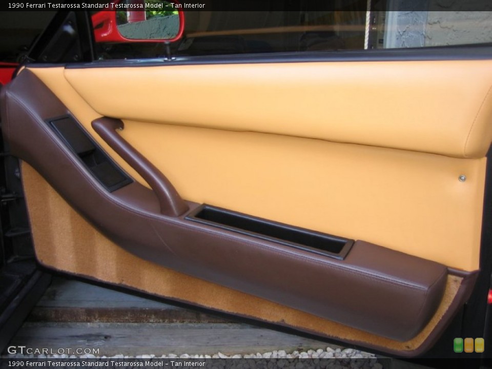 Tan Interior Door Panel for the 1990 Ferrari Testarossa  #54302226