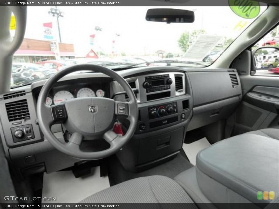 Medium Slate Gray Interior Prime Interior for the 2008 Dodge Ram 1500 SLT Quad Cab #54302772