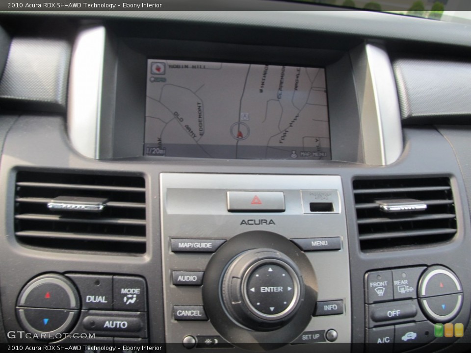 Ebony Interior Navigation for the 2010 Acura RDX SH-AWD Technology #54304105