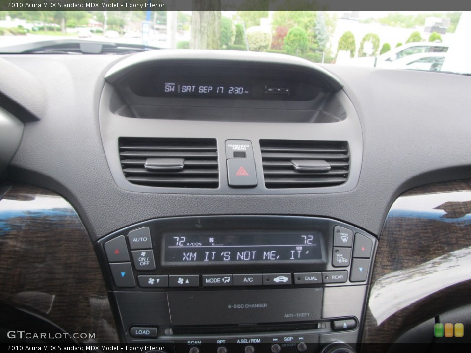Ebony Interior Controls for the 2010 Acura MDX  #54304407