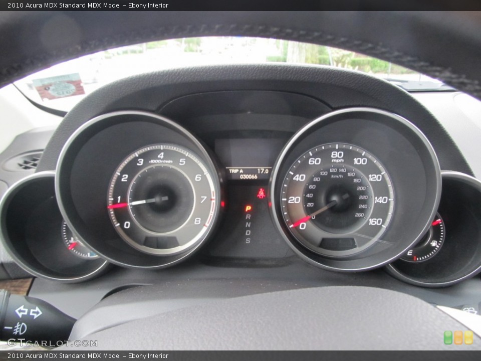 Ebony Interior Gauges for the 2010 Acura MDX  #54304416