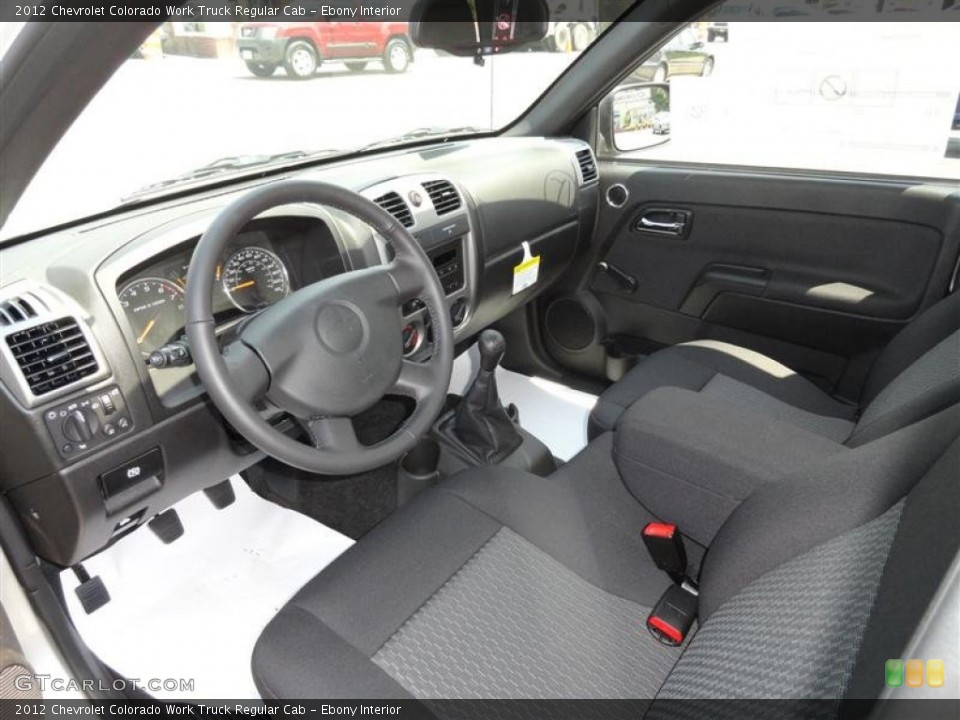 Ebony Interior Prime Interior for the 2012 Chevrolet Colorado Work Truck Regular Cab #54304596