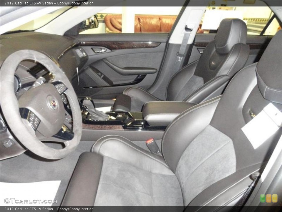 Ebony/Ebony Interior Photo for the 2012 Cadillac CTS -V Sedan #54304743