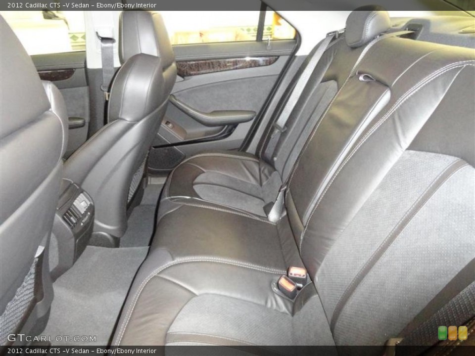 Ebony/Ebony Interior Photo for the 2012 Cadillac CTS -V Sedan #54304749