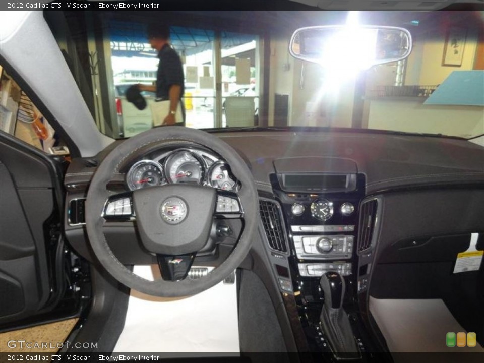 Ebony/Ebony Interior Dashboard for the 2012 Cadillac CTS -V Sedan #54304758