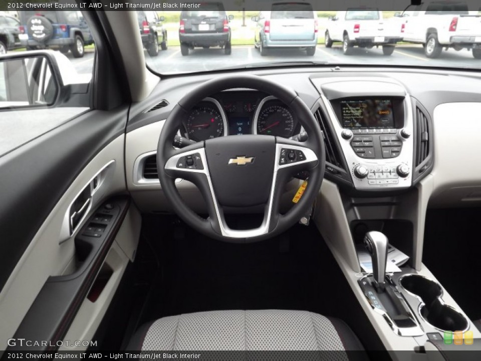 Light Titanium/Jet Black Interior Dashboard for the 2012 Chevrolet Equinox LT AWD #54306030