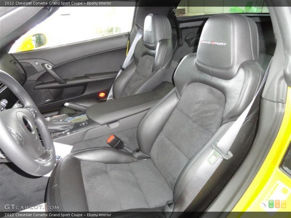 Ebony Interior Photo for the 2012 Chevrolet Corvette Grand Sport Coupe #54306065