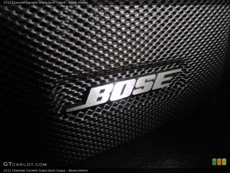 Ebony Interior Audio System for the 2012 Chevrolet Corvette Grand Sport Coupe #54306171