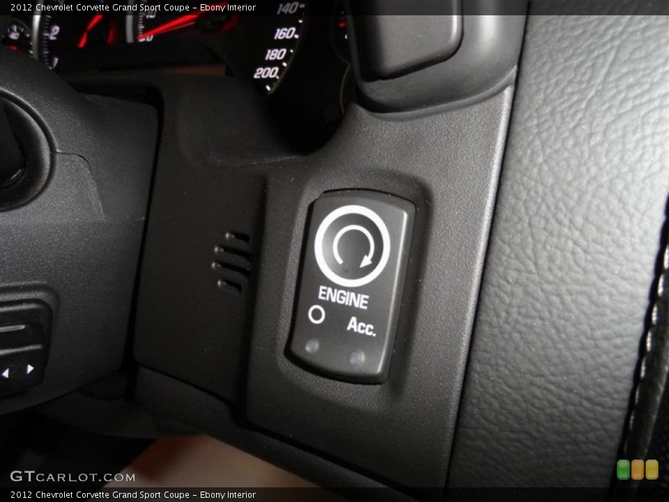 Ebony Interior Controls for the 2012 Chevrolet Corvette Grand Sport Coupe #54306209
