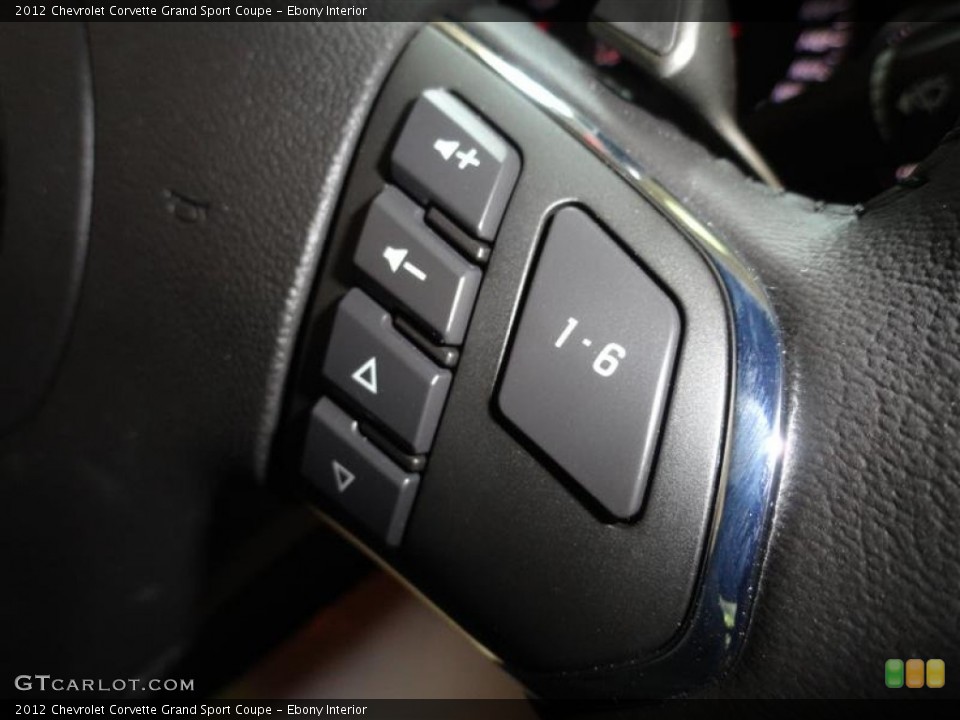 Ebony Interior Controls for the 2012 Chevrolet Corvette Grand Sport Coupe #54306225