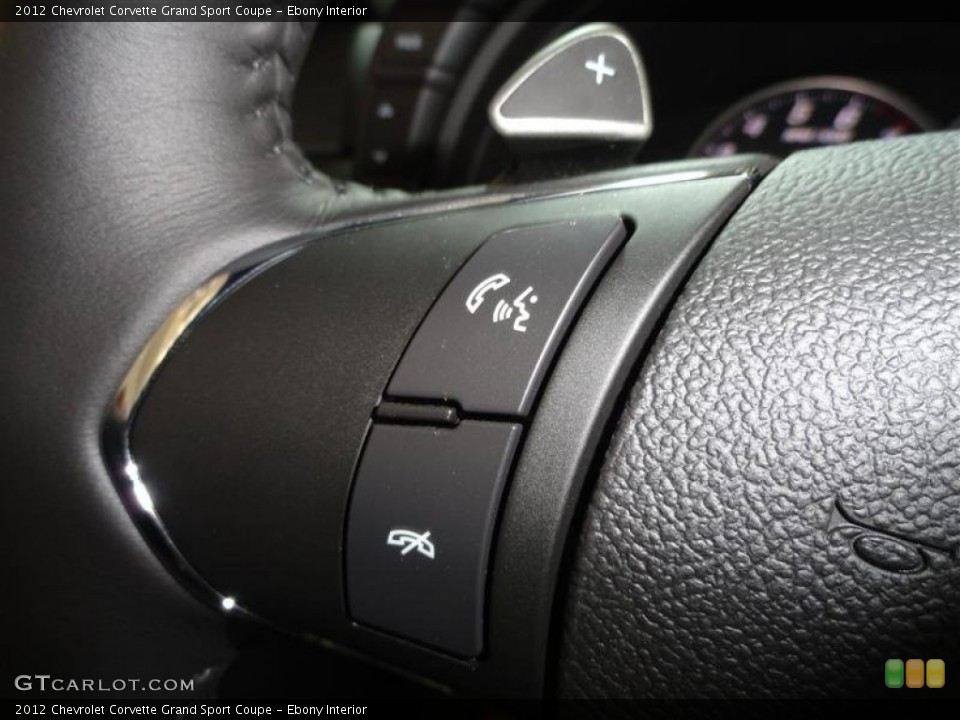 Ebony Interior Controls for the 2012 Chevrolet Corvette Grand Sport Coupe #54306234