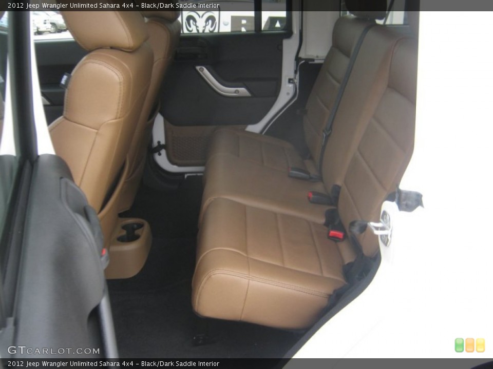 Black/Dark Saddle Interior Photo for the 2012 Jeep Wrangler Unlimited Sahara 4x4 #54307092