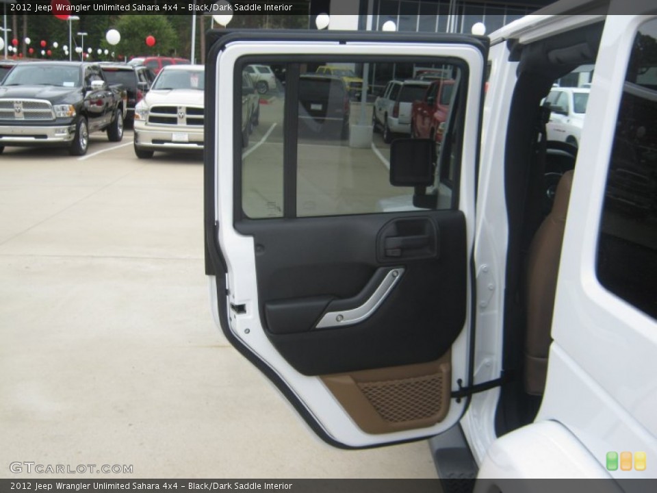 Black/Dark Saddle Interior Door Panel for the 2012 Jeep Wrangler Unlimited Sahara 4x4 #54307113
