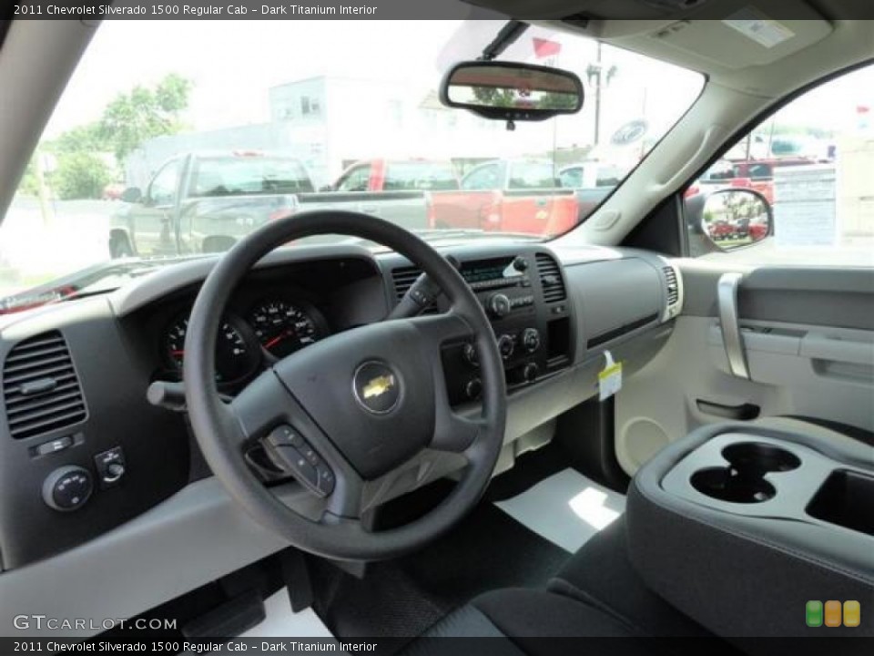 Dark Titanium Interior Dashboard for the 2011 Chevrolet Silverado 1500 Regular Cab #54307400
