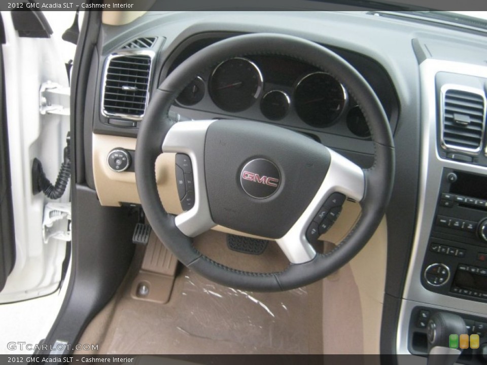 Cashmere Interior Steering Wheel for the 2012 GMC Acadia SLT #54308439