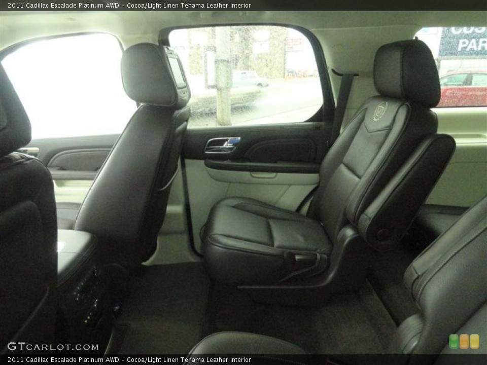 Cocoa/Light Linen Tehama Leather Interior Photo for the 2011 Cadillac Escalade Platinum AWD #54310524