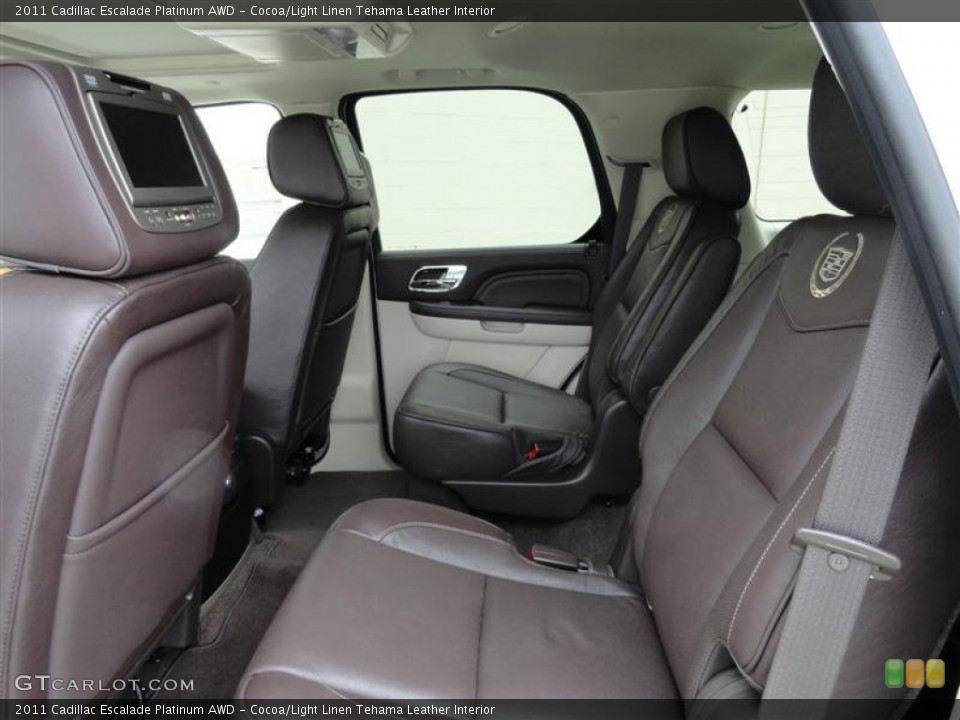 Cocoa/Light Linen Tehama Leather Interior Photo for the 2011 Cadillac Escalade Platinum AWD #54310597