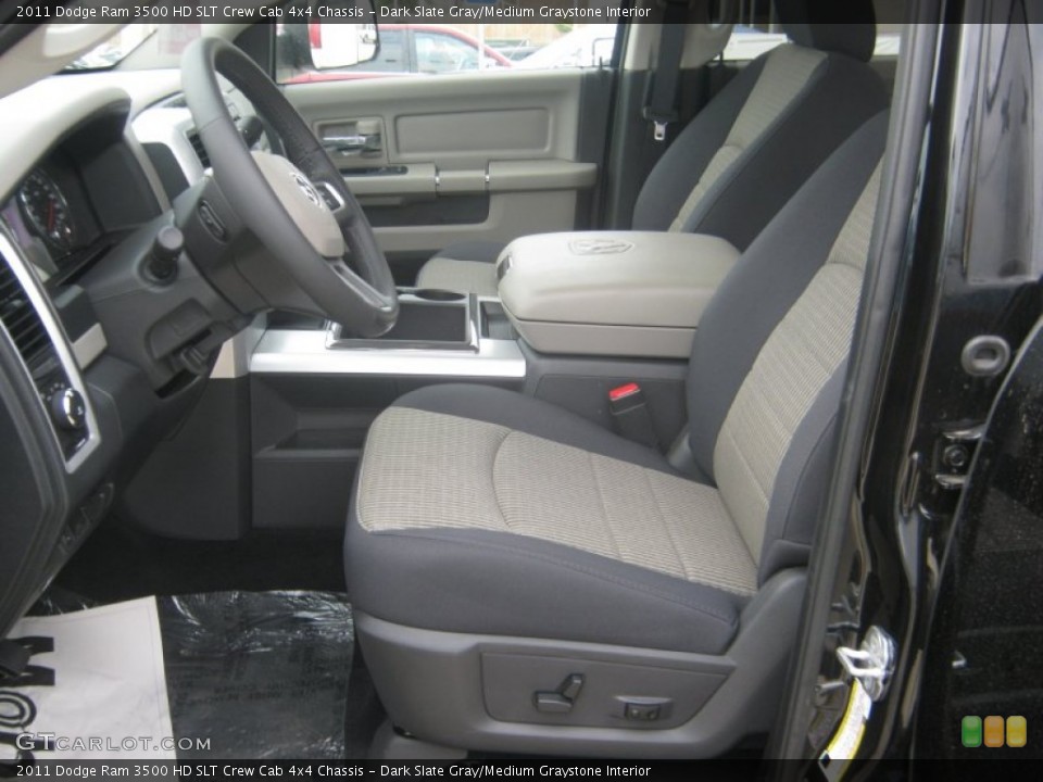 Dark Slate Gray/Medium Graystone Interior Photo for the 2011 Dodge Ram 3500 HD SLT Crew Cab 4x4 Chassis #54310641
