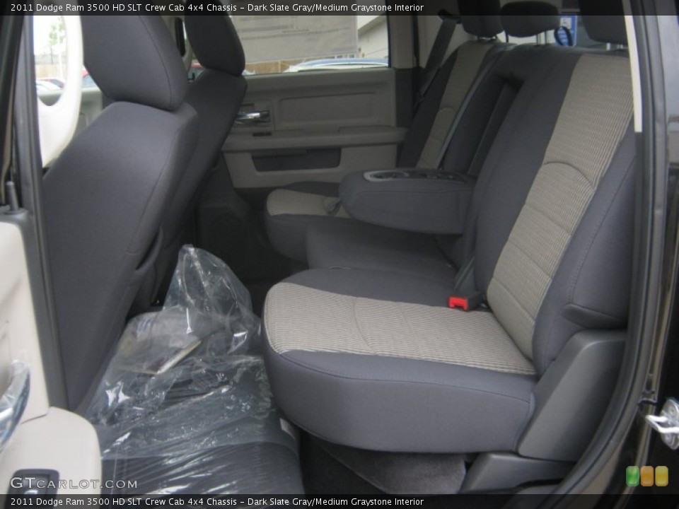 Dark Slate Gray/Medium Graystone Interior Photo for the 2011 Dodge Ram 3500 HD SLT Crew Cab 4x4 Chassis #54310659