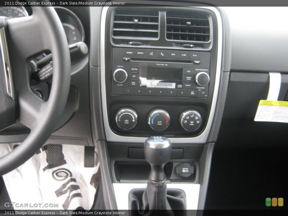 Dark Slate/Medium Graystone Interior Controls for the 2011 Dodge Caliber Express #54310830