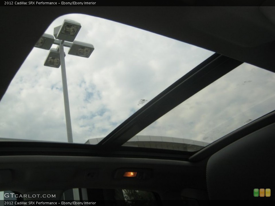Ebony/Ebony Interior Sunroof for the 2012 Cadillac SRX Performance #54311302