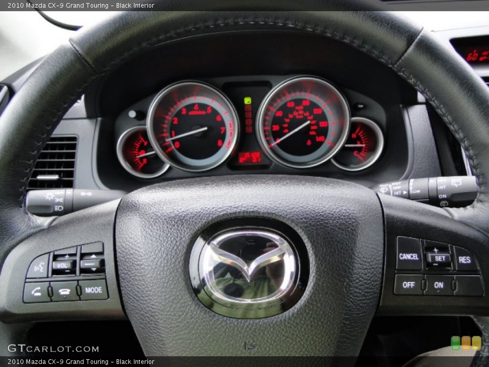 Black Interior Steering Wheel for the 2010 Mazda CX-9 Grand Touring #54312039