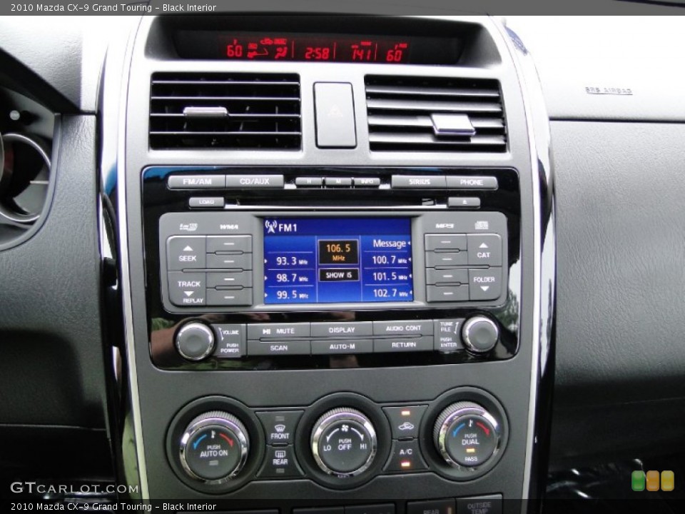 Black Interior Controls for the 2010 Mazda CX-9 Grand Touring #54312081