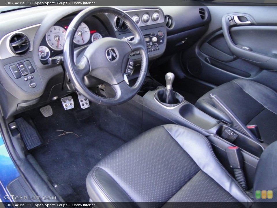 Ebony Interior Prime Interior for the 2004 Acura RSX Type S Sports Coupe #54312372