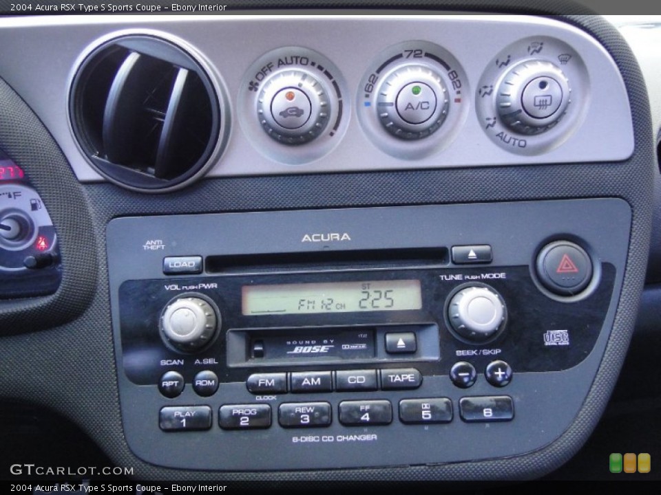 Ebony Interior Controls for the 2004 Acura RSX Type S Sports Coupe #54312459