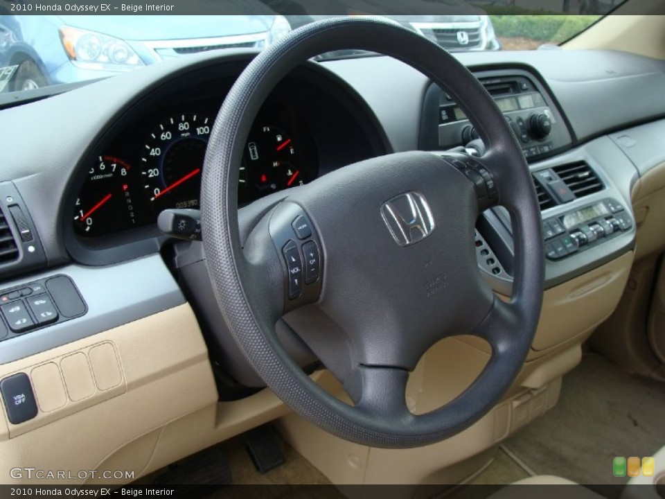 Beige Interior Steering Wheel for the 2010 Honda Odyssey EX #54312471