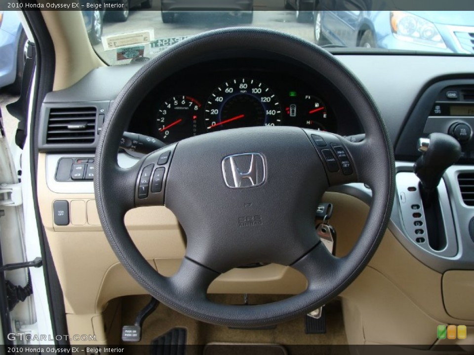Beige Interior Steering Wheel for the 2010 Honda Odyssey EX #54312480