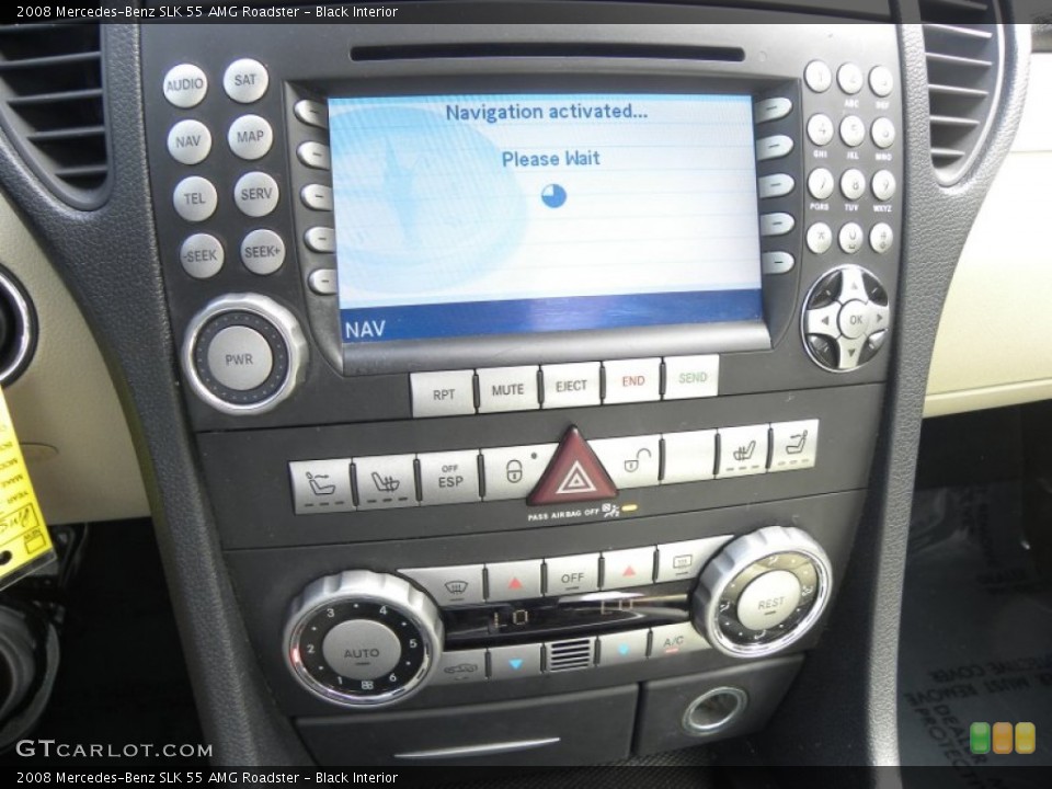 Black Interior Controls for the 2008 Mercedes-Benz SLK 55 AMG Roadster #54312588