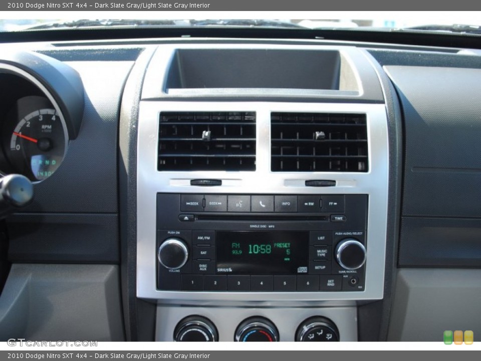 Dark Slate Gray/Light Slate Gray Interior Audio System for the 2010 Dodge Nitro SXT 4x4 #54312999