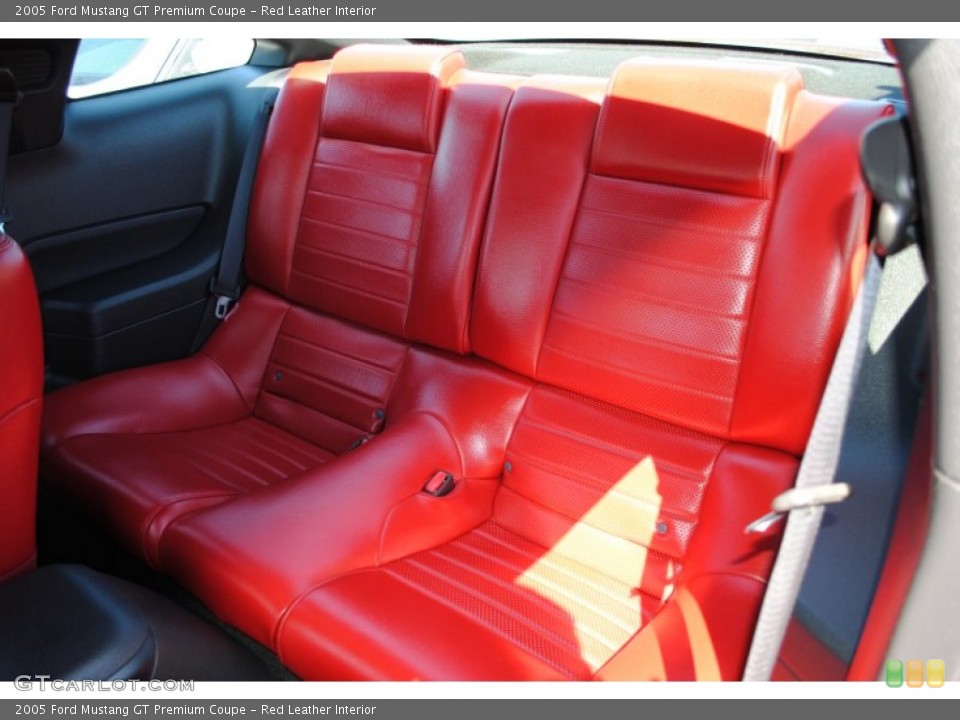 Red Leather Interior Photo for the 2005 Ford Mustang GT Premium Coupe #54313731