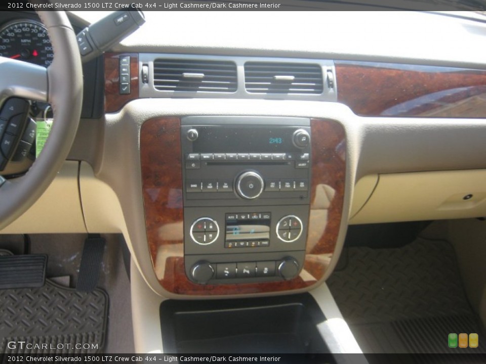 Light Cashmere/Dark Cashmere Interior Controls for the 2012 Chevrolet Silverado 1500 LTZ Crew Cab 4x4 #54314988