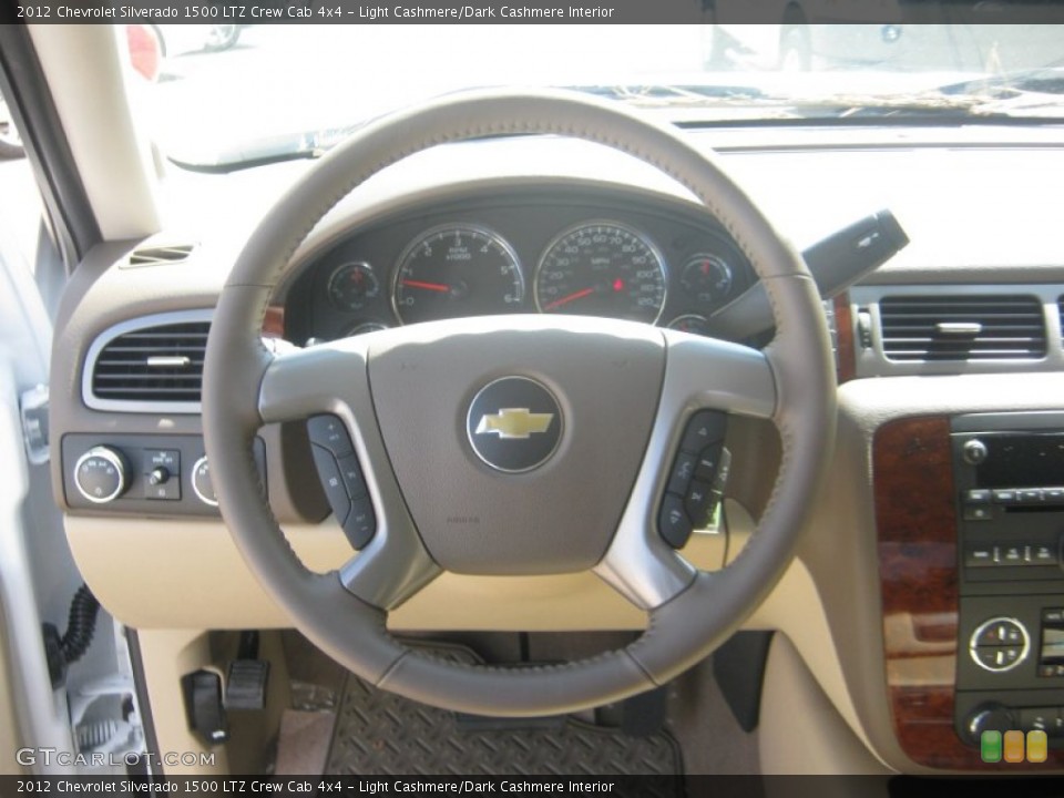 Light Cashmere/Dark Cashmere Interior Steering Wheel for the 2012 Chevrolet Silverado 1500 LTZ Crew Cab 4x4 #54315000