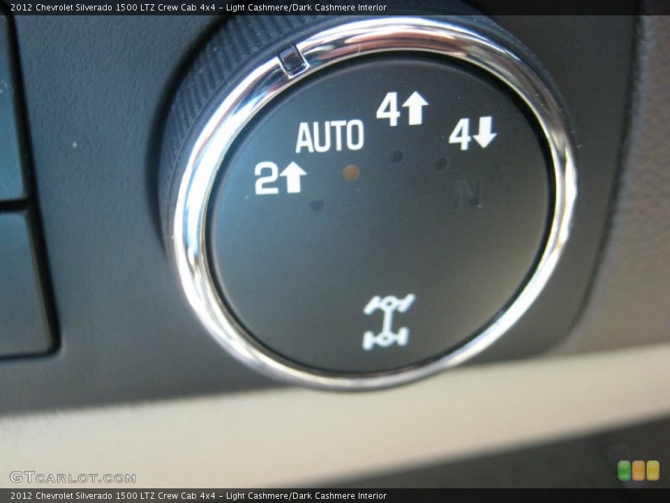 Light Cashmere/Dark Cashmere Interior Controls for the 2012 Chevrolet Silverado 1500 LTZ Crew Cab 4x4 #54315018