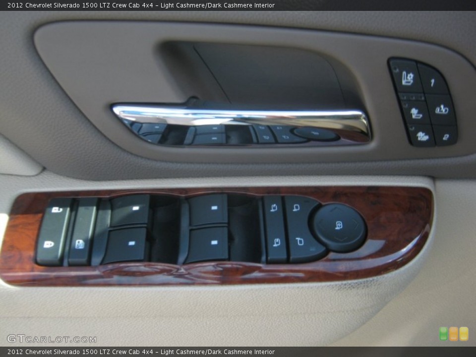 Light Cashmere/Dark Cashmere Interior Controls for the 2012 Chevrolet Silverado 1500 LTZ Crew Cab 4x4 #54315057