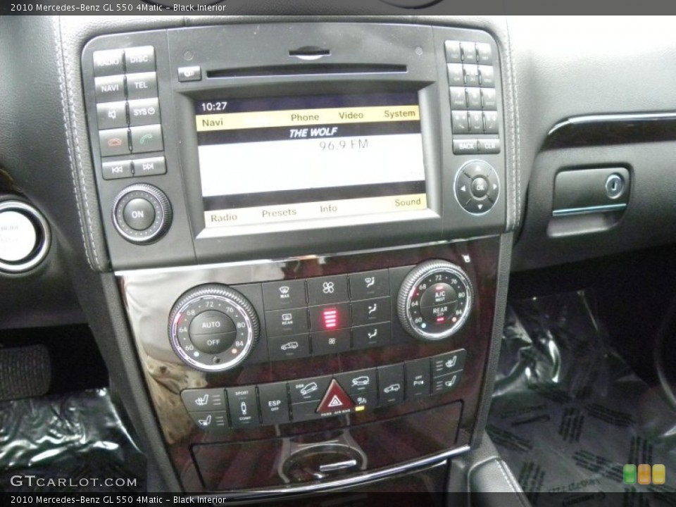 Black Interior Controls for the 2010 Mercedes-Benz GL 550 4Matic #54316668