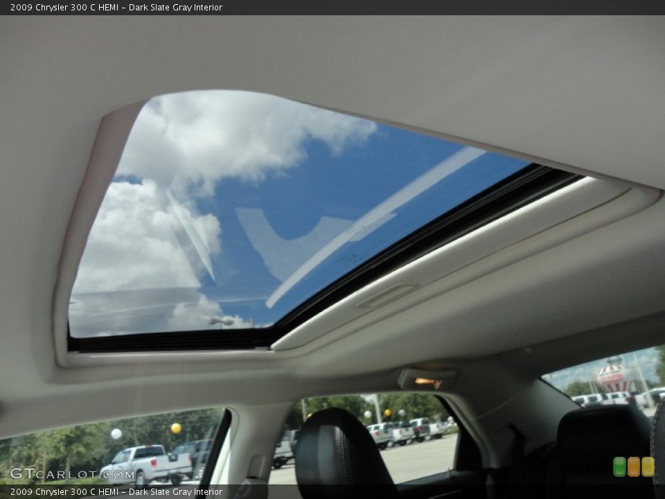 Dark Slate Gray Interior Sunroof for the 2009 Chrysler 300 C HEMI #54318291