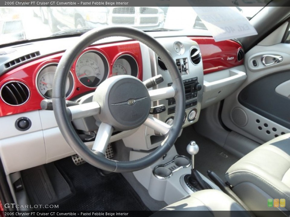 Pastel Pebble Beige Interior Dashboard for the 2006 Chrysler PT Cruiser GT Convertible #54320060