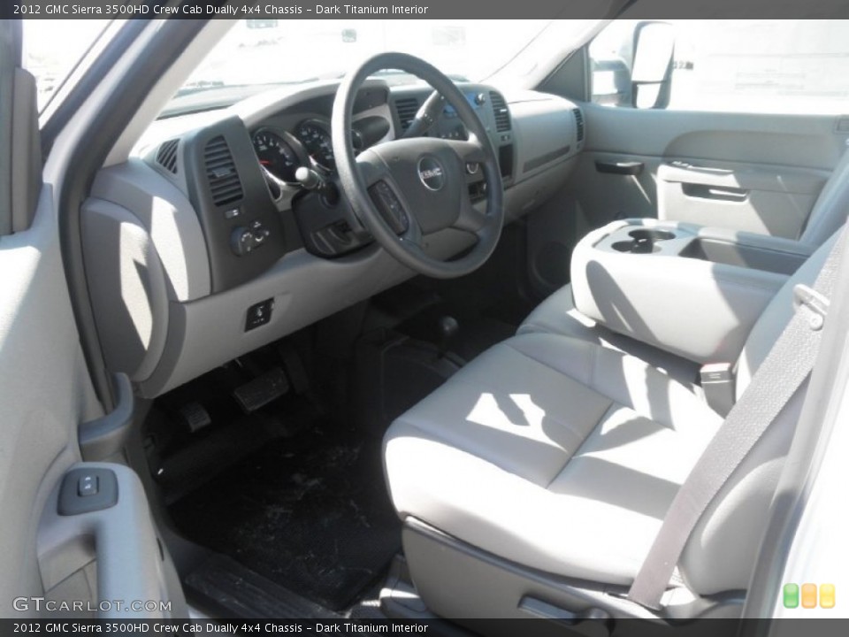 Dark Titanium Interior Photo for the 2012 GMC Sierra 3500HD Crew Cab Dually 4x4 Chassis #54321024